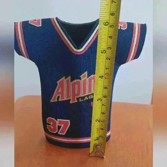 Alpine Lager Beer Hockey Jersey Style  Cozy Koozie Coozie Koosie - Picture 4 of 5